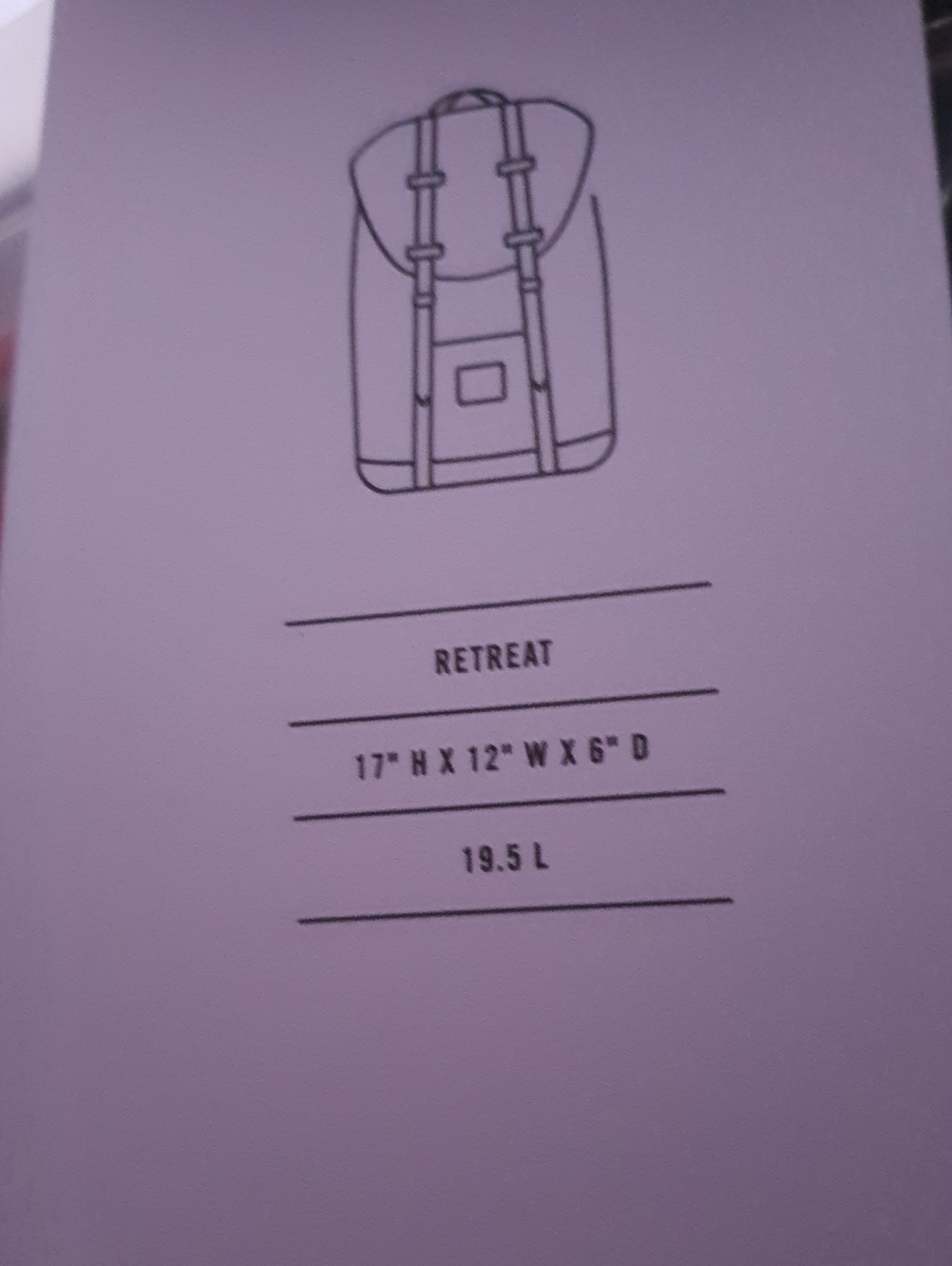Herschel Supply Co. Retreat Backpack NWT - Picture 7 of 7